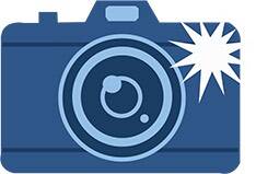 Cartoon Camera with Flash